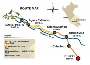map Cusco Machu Picchu MPT